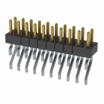 MMT-110-01-LM-DH by Samtec Inc. - CONNECTOR HEADER SMD R/A 20POS 2MM