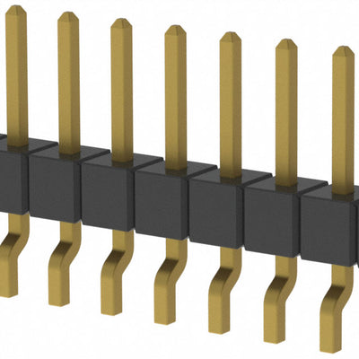 MMT-114-02-H-SH by Samtec Inc. - CONNECTOR HEADER SMD R/A 14POS 2MM