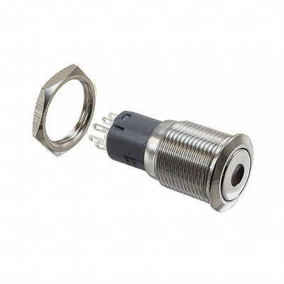 MP0045/1D1RD012 by Bulgin - PUSH SWITCH BUTTON DPDT 3A 250V