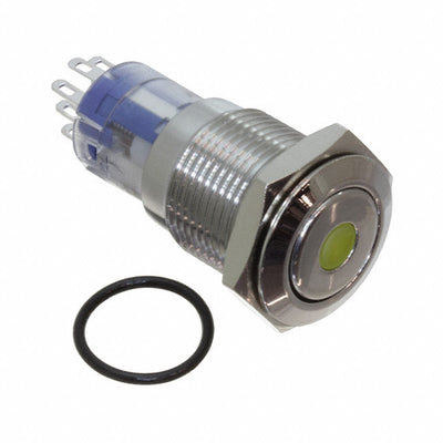 MP0045/1D1AM220S by Bulgin - SWITCH PB DPST MOM ILLUM AMB