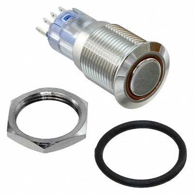 MP0045/1E2AM012 by Bulgin - PUSH SWITCH BUTTON DPDT 3A 250V