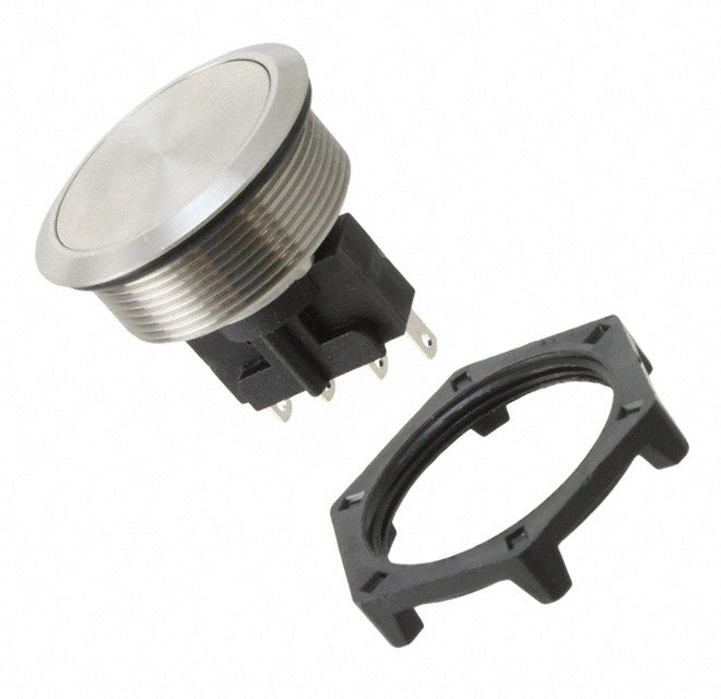 MP0050 by Bulgin - PUSH SWITCH BUTTON DPST 5A 250V