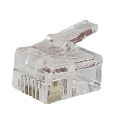 MP66X-1000S by Kycon, Inc. - MOD PLUG 6P6C-SOLID WIRE/FLAT RO