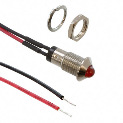 MPC5RDW12.0 by Bivar Inc. - LED PANEL INDICATOR RED 2.1V