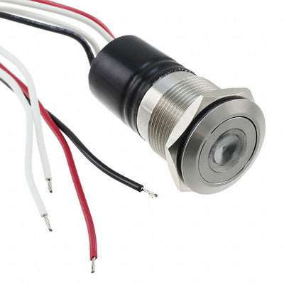 MPI001/FL/AM/12 by Bulgin - PUSH SWITCH SPST-NO 0.05A 24V