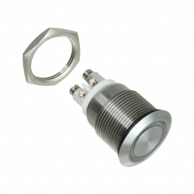 MPI002/TE/WH/24 by Bulgin - PUSH SWITCH SPST-NO 0.05A 24V