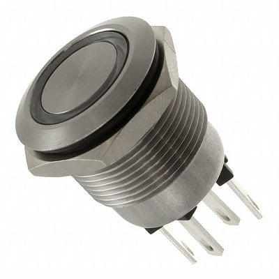 MPI002/28/D5 by Bulgin - PUSH SWITCH SPST-NO 0.05A 24V