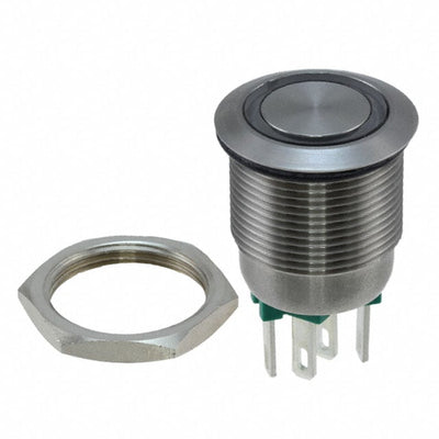 MPI002/28/GN by Bulgin - PUSH SWITCH SPST-NO 0.05A 24V