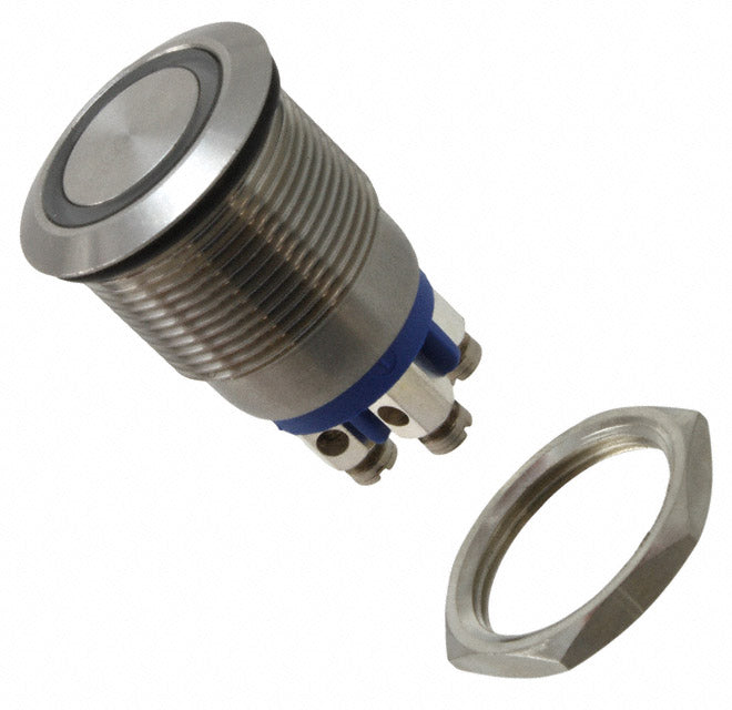 MPI002/TE/BL/6 by Bulgin - PUSH SWITCH SPST-NO 0.05A 24V