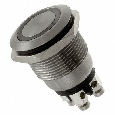 MPI002/TERM/D5 by Bulgin - PUSH SWITCH SPST-NO 0.05A 24V