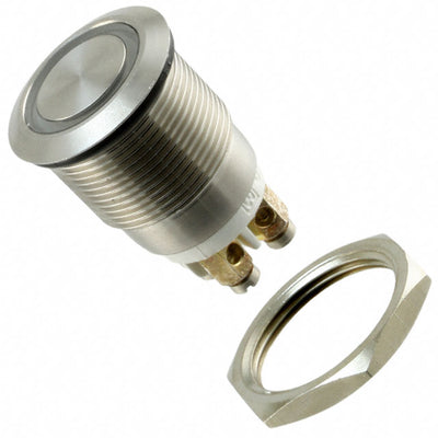 MPI002/TERM/WH by Bulgin - PUSH SWITCH SPST-NO 0.05A 24V