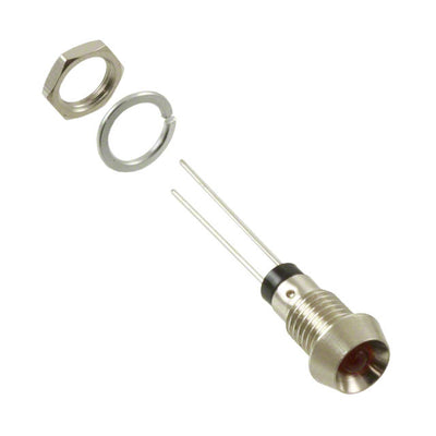 MPR3RD by Bivar Inc. - PNL MNT W/ WIRE 700NM 2MCD RED