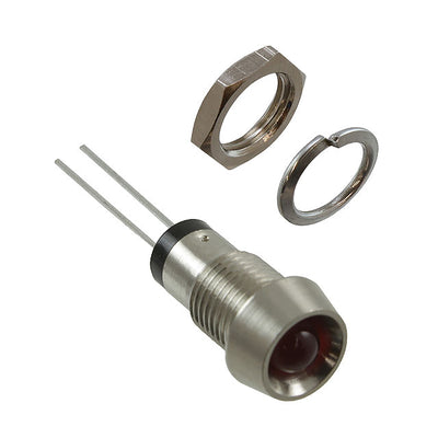 MPR5HD by Bivar Inc. - PNL MNT W/ WIRE 625NM 25MCD RED