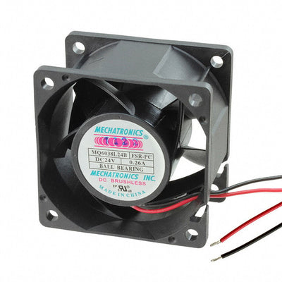 MQ6038L24B-FSR-PC by Mechatronics Fan Group - FAN AXIAL 60X38MM 24VDC WIRE
