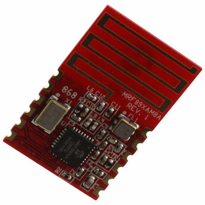 MRF89XAM8A-I/RM by Microchip Technology - RF TXRX MOD ISM<1GHZ TRC ANT SMD