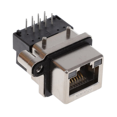 MRJ5380P1 by Amphenol ICC (Commercial Products) - CONNECTOR MOD JACK 8P8C R/A UNSHLD