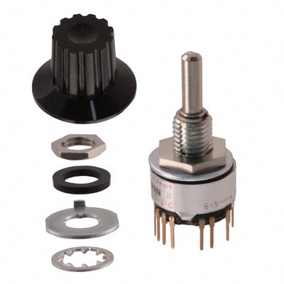 MRK206-A by NKK Switches - SWITCH ROTARY 2-6POS 0.4VA 28V