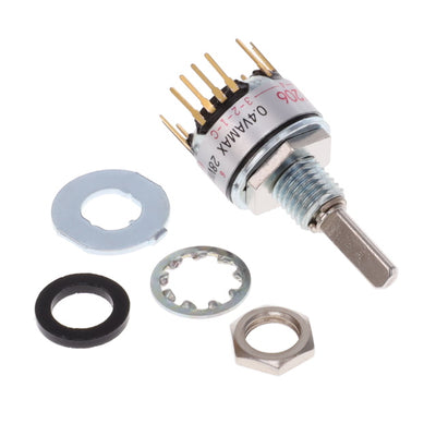 MRK206 by NKK Switches - SWITCH ROTARY 2-6POS 0.4VA 28V
