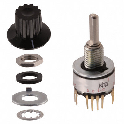 MRK403-A by NKK Switches - SWITCH ROTARY 2-3POS 0.4VA 28V