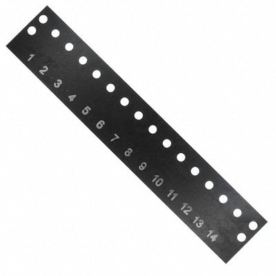 MS-14-140-Y by Cinch Connectivity Solutions - BARRIER BLOCK MARKER STRIP 14POS