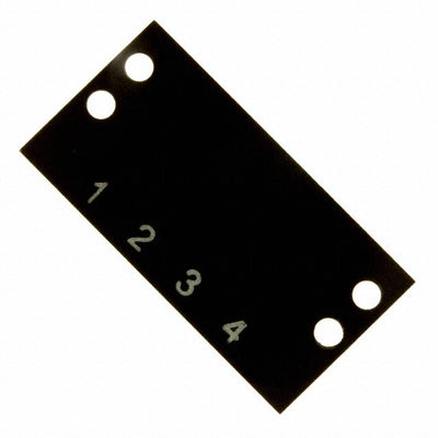 MS-4-140 by Cinch Connectivity Solutions - BARRIER BLOCK MARKER STRIP 4POS