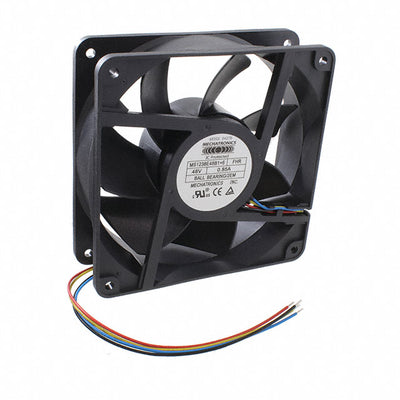 MS1238E48B1+6-FHR-2EM by Mechatronics Fan Group - FAN AXIAL 120X38MM 48VDC WIRE