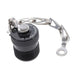 MS25042-12DA by Amphenol Interconnect India - CONNECTOR PROTECTIVE COVER 12 BLACK