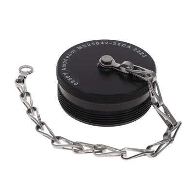 MS25042-32DA by Amphenol Interconnect India - CONNECTOR PROTECTIVE COVER 32 BLACK