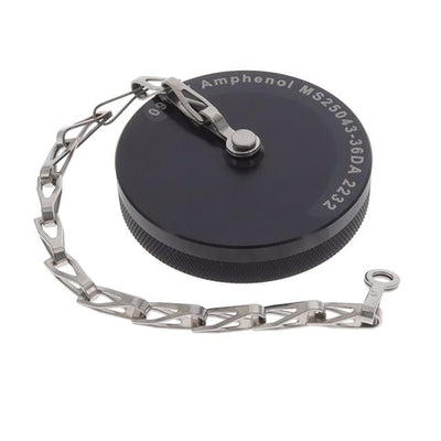 MS25043-36DA by Amphenol Interconnect India - CONNECTOR PROTECTIVE COVER 36 BLACK