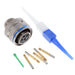 MS27467E13F4S by Amphenol Aerospace Operations - CONNECTOR PLUG FMALE 4POS GOLD CRIMP