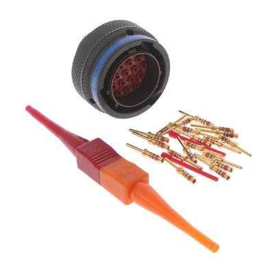 MS27473T14B18P by Amphenol Aerospace Operations - CONNECTOR PLUG MALE 18POS GOLD CRIMP