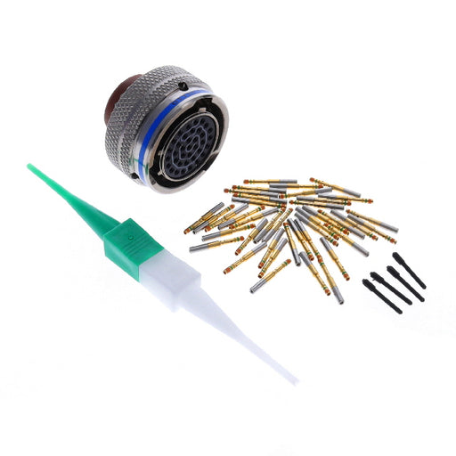 MS27484T14F35S by Amphenol Aerospace Operations - CONNECTOR PLUG FMALE 37POS GOLD CRIMP