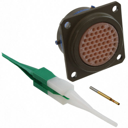 MS27508E16B35P by Amphenol Aerospace Operations - CONNECTOR RECPT MALE 55POS GOLD CRIMP