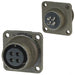 MS3102E14S-2S by Amphenol Industrial Operations - CONNECTOR RECPT FMALE 4P SILV SLDR CUP