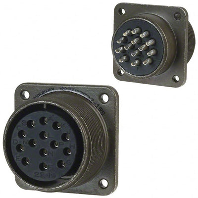 MS3102E22-19S by Amphenol Industrial Operations - CONNECTOR RECPT FMALE 14P SOLDER CUP