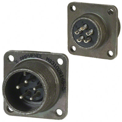 MS3102R14S-5P by Amphenol Industrial Operations - CONNECTOR RECPT MALE 5POS SOLDER CUP