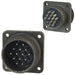 MS3102R-20-27P by Amphenol Industrial Operations - CONNECTOR RECPT MALE 14P SILV SLDR CUP