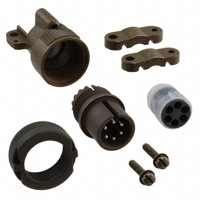 MS3106E14S-6P by Amphenol Industrial Operations - CONNECTOR PLUG MALE 6P SILV SLDR CUP