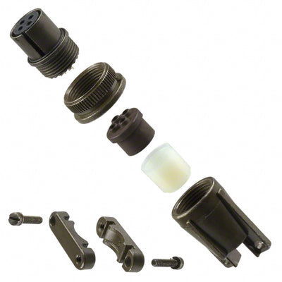 MS3106F-14S-2S by Amphenol Industrial Operations - CONNECTOR PLUG FMALE 4P SILV SLDR CUP