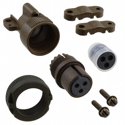 MS3106F14S-7S by ITT Cannon, LLC - CONNECTOR PLUG FMALE 3P SOLDER CUP