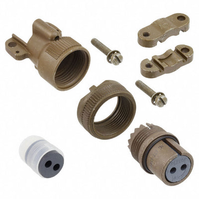 MS3106F14S-9S by ITT Cannon, LLC - CONNECTOR PLUG FMALE 2P SOLDER CUP