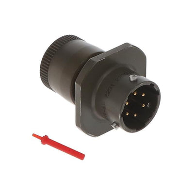 MS3111E10-6P by Amphenol Industrial Operations - CONNECTOR RECPT MALE 6P GOLD SLDR CUP