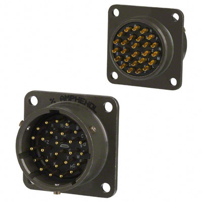 MS3112E16-26P by Amphenol Industrial Operations - CONNECTOR RECPT MALE 26P GOLD SLDR CUP
