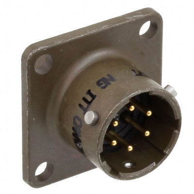 MS3112E10-6P by ITT Cannon, LLC - CONNECTOR RECPT 6POS BOX MNT W/PINS