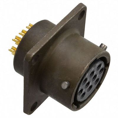 MS3112E12-10S by ITT Cannon, LLC - CONNECTOR RECPT 10POS BOX MNT W/SCKT