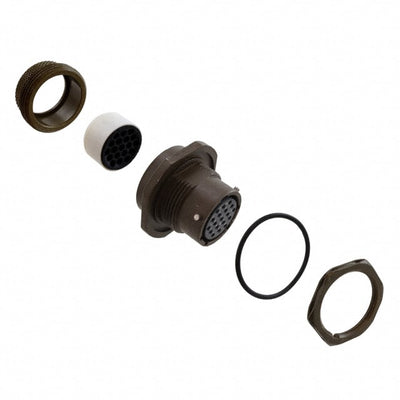 MS3114E14-19S by ITT Cannon, LLC - CONNECTOR RECPT 19POS JAM NUT W/SCKT