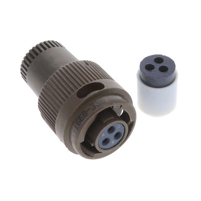 MS3116E8-33S by ITT Cannon, LLC - CONNECTOR PLUG 3POS CABLE SKT