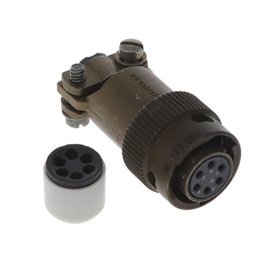 MS3116F10-6S by ITT Cannon, LLC - CONNECTOR PLUG 6POS STRAIGHT W/SCKT