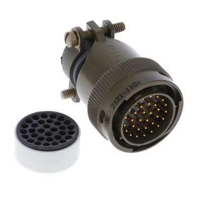 MS3116F18-32P by ITT Cannon, LLC - CONNECTOR PLUG 32POS STRAIGHT W/PINS