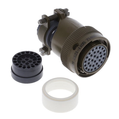 MS3116F18-32S by ITT Cannon, LLC - CONNECTOR PLUG 32POS STRAIGHT W/SCKT